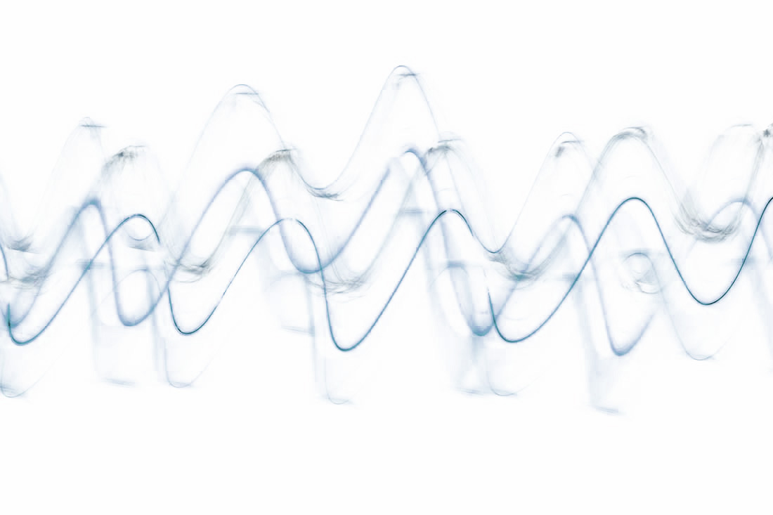 Sound waves. Illustration.